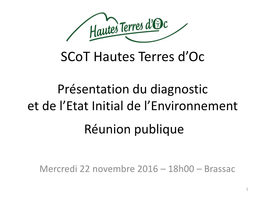 Scot Hautes Terres D'oc Réunion Thématique Du PADD