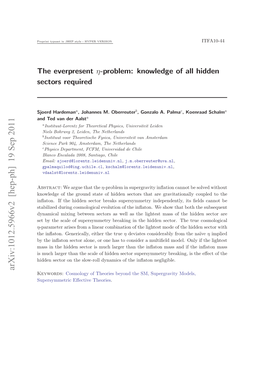 The Everpresent Eta-Problem: Knowledge of All Hidden Sectors