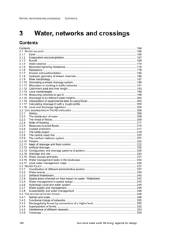 Water, Networks and Crossings Contents Contents