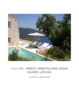Villa Iris - Greece, Greek Islands, Ionian Islands, Lefkada