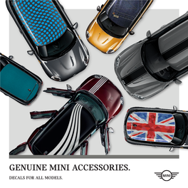 Genuine Mini Accessories. Decals for All Models