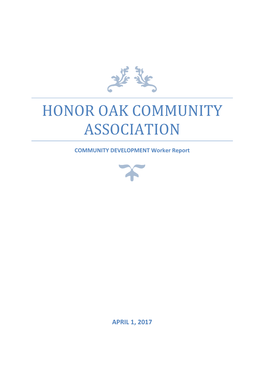 Honor Oak Community Association