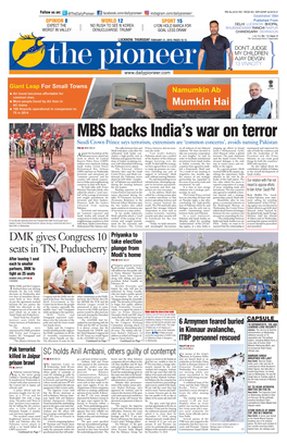 MBS Backs India's War on Terror