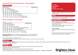 Routes 22/22A Churchill Square