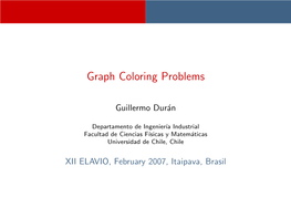 Graph Coloring Problems