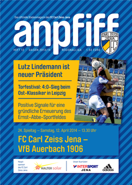 FC Carl Zeiss Jena – Vfb Auerbach 1906