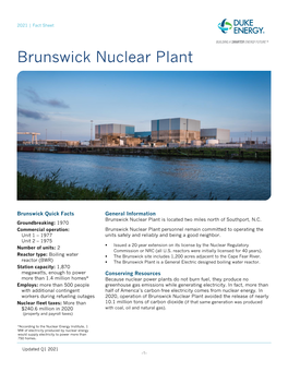 Brunswick Nuclear Plant