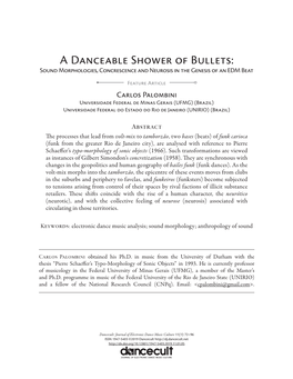 Sound Morphologies, Concrescence and Neurosis in the Genesis of an EDM Beat