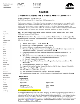 REVISED Government Relations & Public Affairs Committee