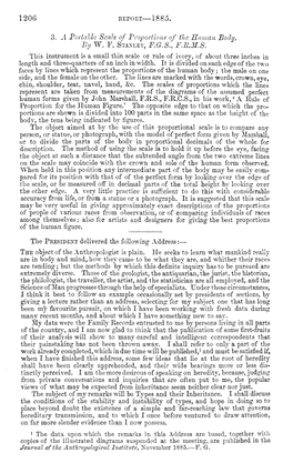 3. M Portable Scale of Proportions of the Human Body. by W. F. Stanley