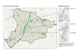 Village Boundaries the Parish of Thundridge