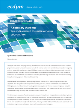 Eu Programming for International Cooperation