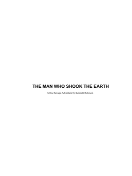 The Man Who Shook the Earth