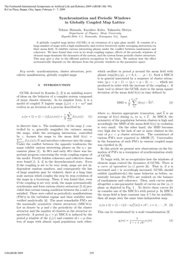 Synchronization and Periodic Windows in Globally Coupled Map Lattice