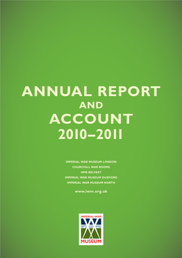 Imperial War Museum Annual Report and Account 2010-2011 HC 1286