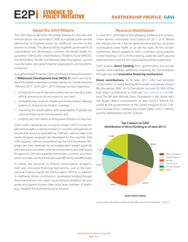 Partnership Profile: Gavi