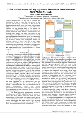 International Journal for Scientific Research & Development