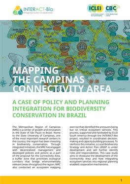 Mapping the Campinas Connectivity Area a Case of Policy and Planning Integration for Biodiversity Conservation in Brazil