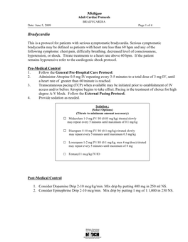 Bradycardia Protocol