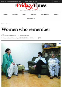 Women Who Remember