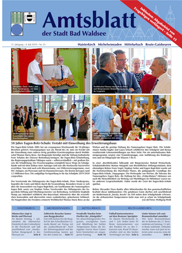 Amtsblatt Nr. 25 – 04.07.2019