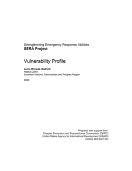 Vulnerability Profile