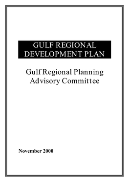 Gulf Regional Development Plan