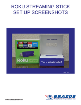 Roku Streaming Stick Setup Screenshots.Indd