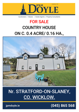 Nr. STRATFORD-ON-SLANEY, CO. WICKLOW