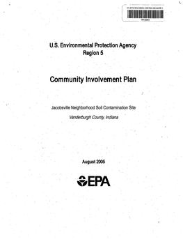 Community Involvement Plan