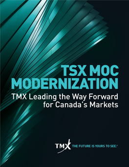 TMX Leading the Way Forward for Canada's Markets