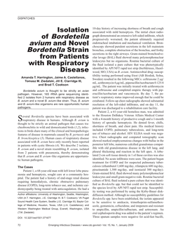 Bordetella Progressively Worsened; the Patient Ultimately Required Endotracheal Intubation and Mechanical Ventilation