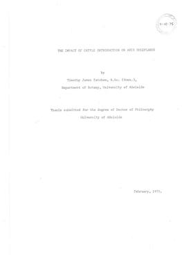 The Impact of Cattle Introduction on Arid Sheeplands