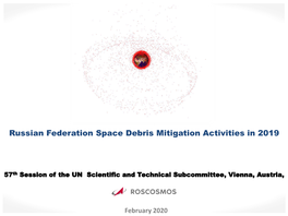 Russian Federation Space Debris Mitigation Activities in 2019