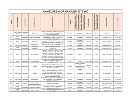 Annexure a of Na-Ques 1373 Wc