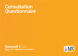 Consultation Questionnaire