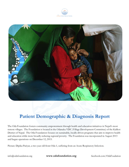 Patient Demographic & Diagnosis Report