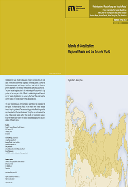 Regional Russia and the Outside World