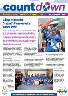 A Huge Welcome for Scotland's Commonwealth Games Heroes