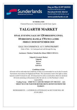 Talgarth Market