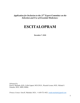 Escitalopram