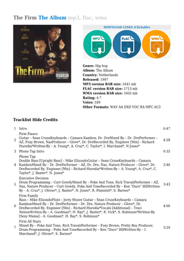 The Firm the Album Mp3, Flac, Wma