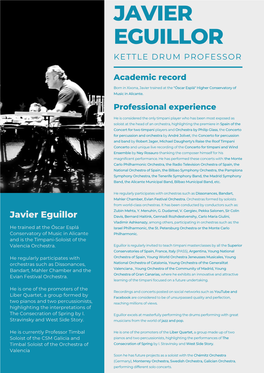 Javier Eguillor CV