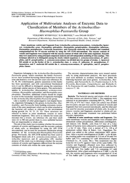 Haemophilus-Pasteurella Group