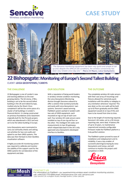 Senceive Case Study – 22 Bishopsgate Leica