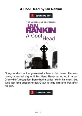 A Cool Head by Ian Rankin