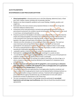 Acute Pyelonephritis