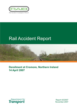 Rail Accident Report