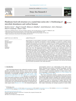 Planktonic Food Web Structure at a Coastal Time-Series Site I