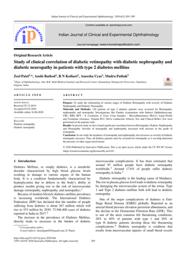 Study of Clinical Correlation of Diabetic Retinopathy with Diabetic Nephropathy and Diabetic Neuropathy in Patients with Type 2 Diabetes Mellitus